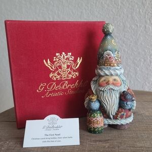 G. DeBrekht The First Noel Santa Figurine Limited Series #51641G - 2008
